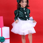 Satin and Tulle Twirl Dress for Girls