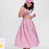 Mauve Fling Skirt for Little Girls