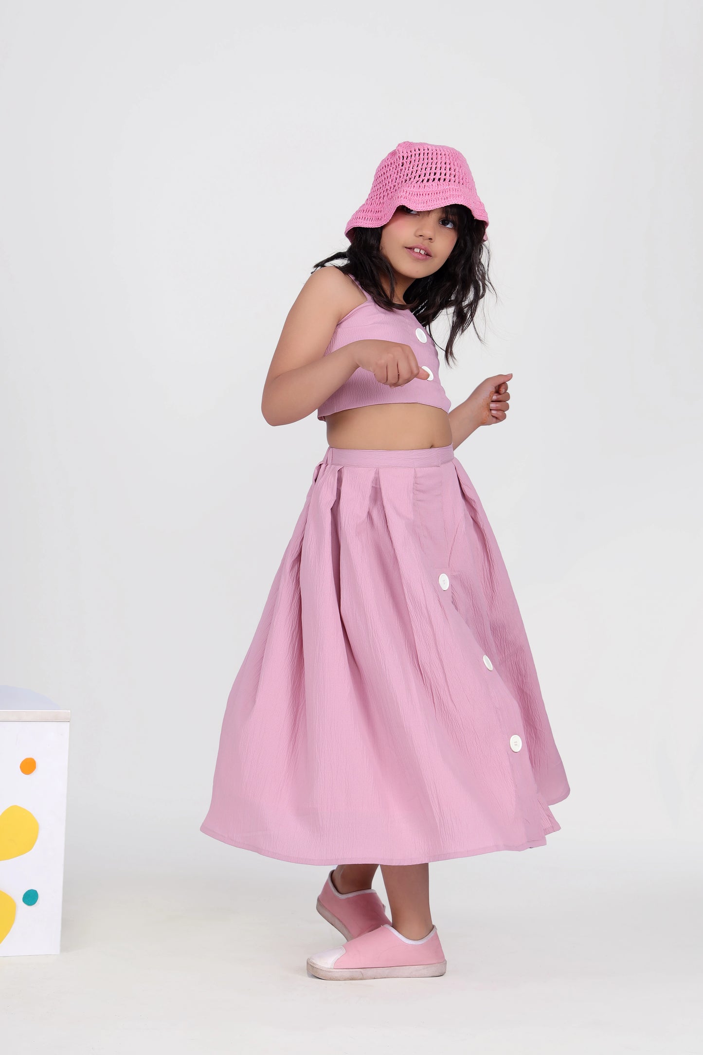 Mauve Fling Skirt for Little Girls
