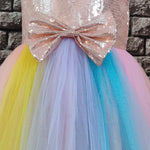Unicorn Dress with Golden Sequin