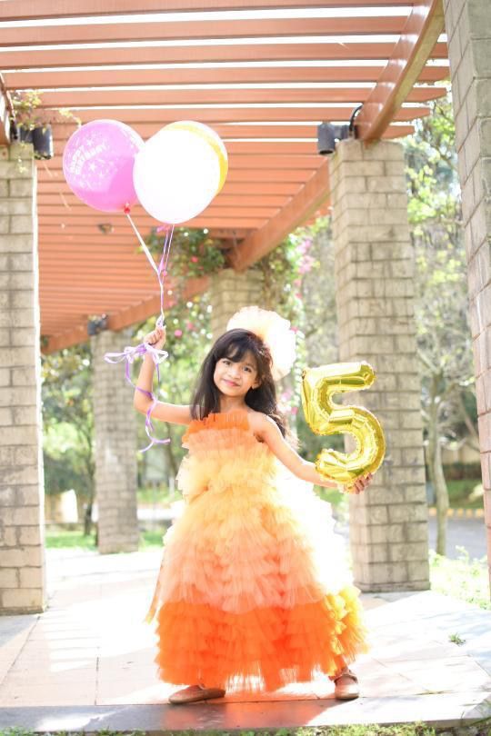 Sunset Ruffled Party Dress ForeverKidz Sunset Ruffled Party Dress ForeverKidz