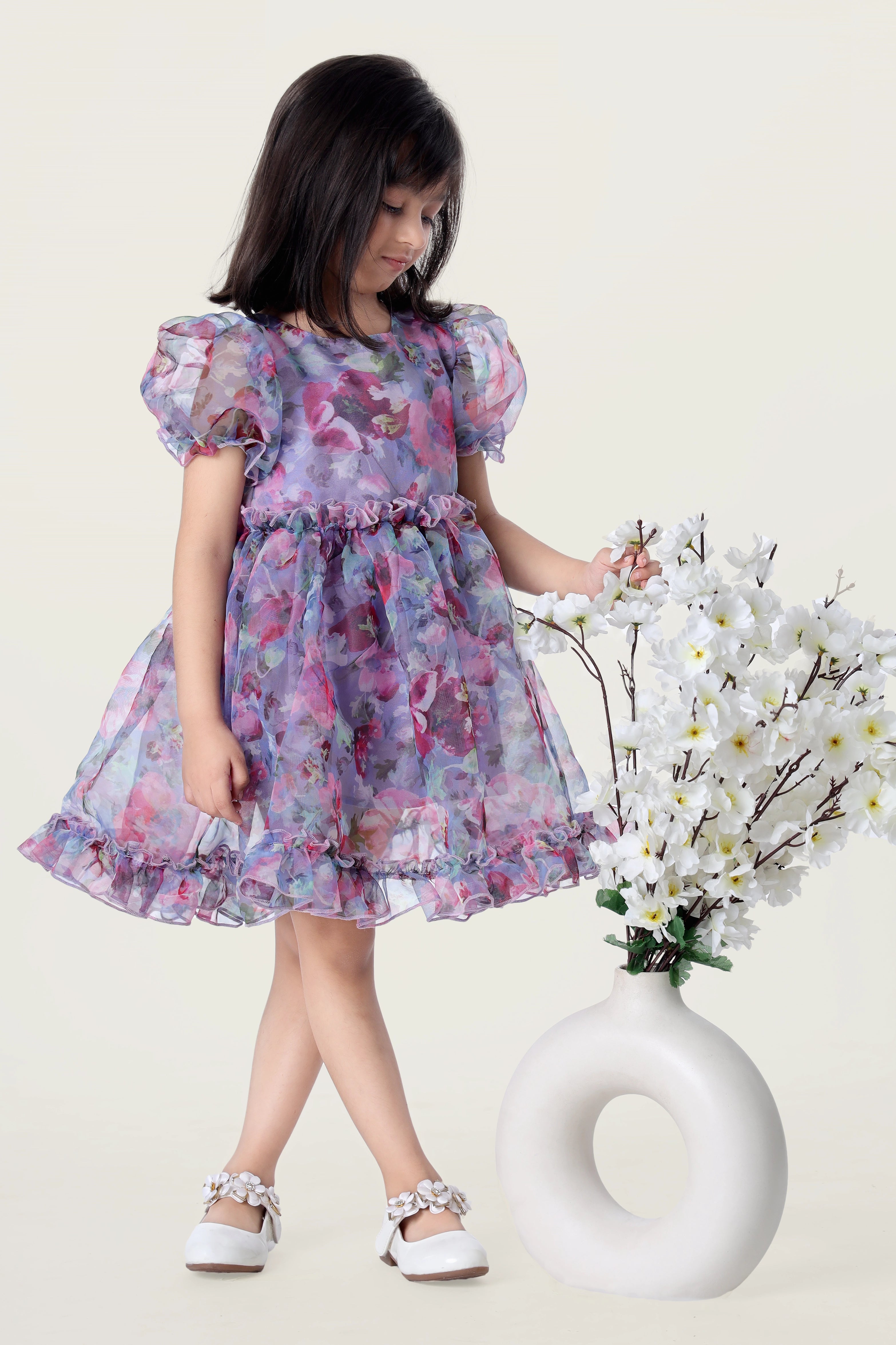 Buy Floral Organza Frock Online for Little Girls ForeverKidz