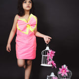 Neon Rose Midi Dress