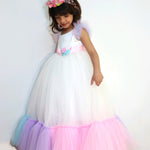 White Unicorn Gown with Twirls