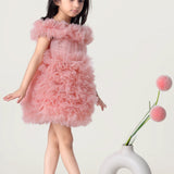 Peach Lemonade Ruffle Dress