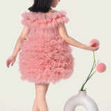 Peach Lemonade Ruffle Dress