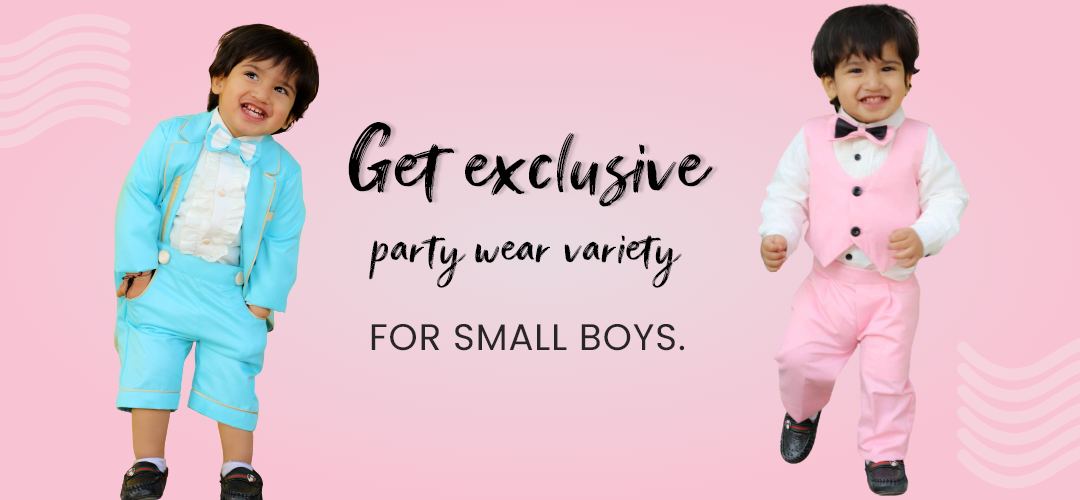 Get exclusive party wear variety for small boys