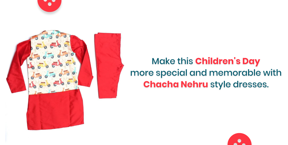 Make this Children's Day more special and memorable with Chacha Nehru style dresses.