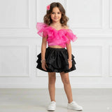 Pink Robin Skirt Set