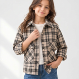 Black Check Shacket