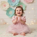 Tiny Rose Ruffle Frock