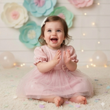 Tiny Rose Ruffle Frock