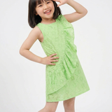 Schiffli Ruffle Dress