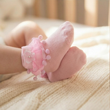 Lace Twirl Pink Socks