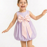 Lilac Glow Balloon Dress