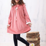 Velvet Peter Pan Tunic Dress