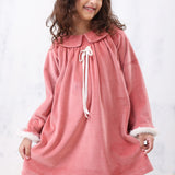 Velvet Peter Pan Tunic Dress