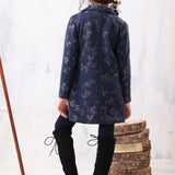 Navy Glam Coat Dress