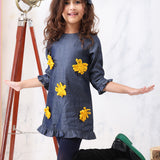 Denim Dreams Crochet Tunic Dress