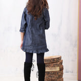 Denim Dreams Crochet Tunic Dress