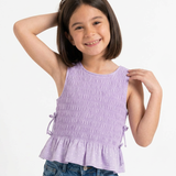 Polka Smocked Top