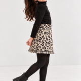 Twill Frayed Skirt