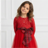 Little Miss Cherry Velvet Frock