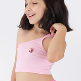 Asymettric Beaded Pink Top