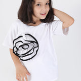 Trimmed Rose Tee