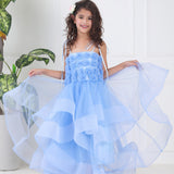 Frozen Flora Ruffled Gown