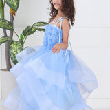 Frozen Flora Ruffled Gown