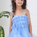 Frozen Flora Ruffled Gown