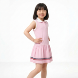 Pink Sleeveless Polo Dress