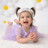 Lavender Laughter Romper Frock