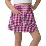 Check Frill Skirt