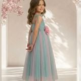 Sea Rose Flower Party Dress