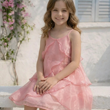 Rose Petal Layered Dress