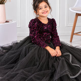 Pink Noir Velvet Gown