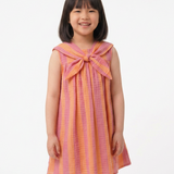 Orange Stripe Tie Dress