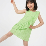 Schiffli Ruffle Dress