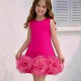 The Pink Rosette Dress