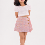 Frilled Tweed Skirt