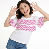 White Chevron Tee
