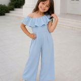 Blue Breeze Ruffles Jumpsuit