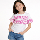 White Chevron Tee