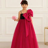 Berry Bow Love Evening Gown