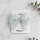 Pearl Glimmer Bow Clips