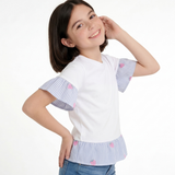 White Frill Tee