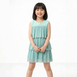 Sea Tiered Shimmer Dress