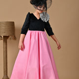 Velvet Ebony Rose Gown